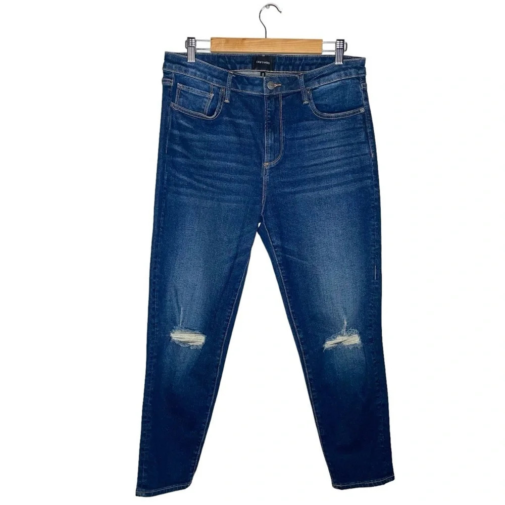 DRIFTWOOD Gizelle Girlfriend Skinny Jeans Destructed Distressed Size 30 - Picture 3 of 16